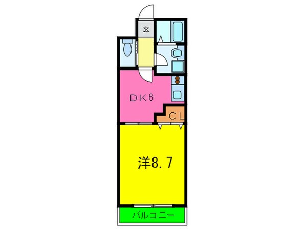 クレシェンド岡本の物件間取画像